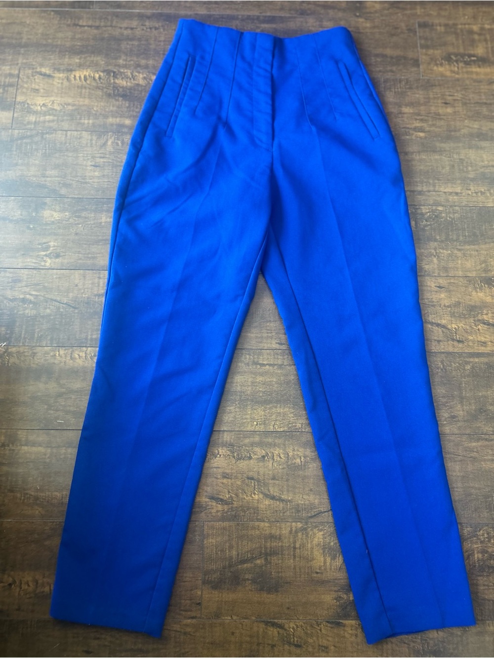Zara Women's Royal Blue Tailored Dress Pants